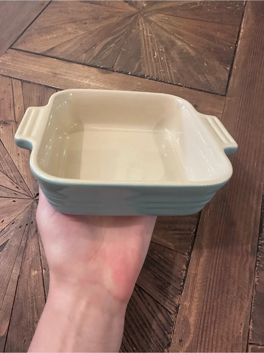 Le Creuset 6x6” Bakeware Dish Set - Light Blue & Cream